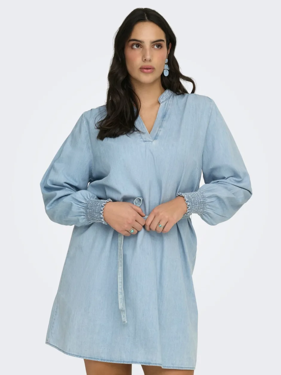Outlet CARMETTA Midikjole Dame Kjoler|Double Denim