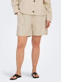 Outlet CARMONICA Mellemhøj talje Loose fit Chino-shorts Dame Shorts