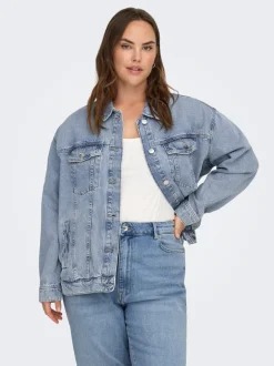 Clearance CAROCEAN Denimjakke Dame Jakker Og Frakker|Double Denim
