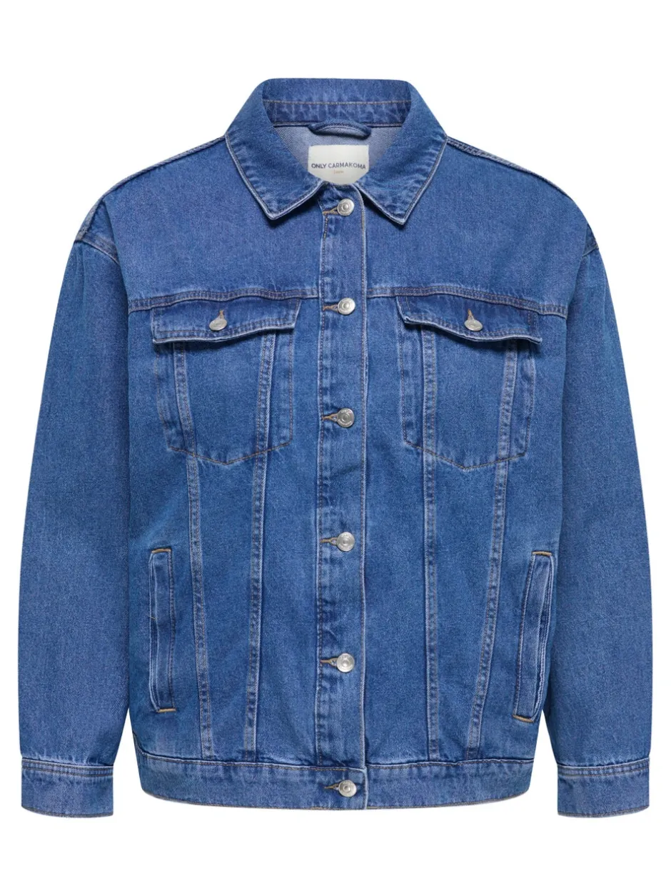 Clearance CAROCEAN Denimjakke Dame Jakker Og Frakker|Double Denim