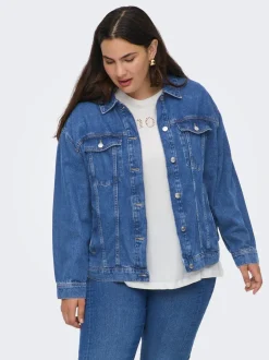 Clearance CAROCEAN Denimjakke Dame Jakker Og Frakker|Double Denim