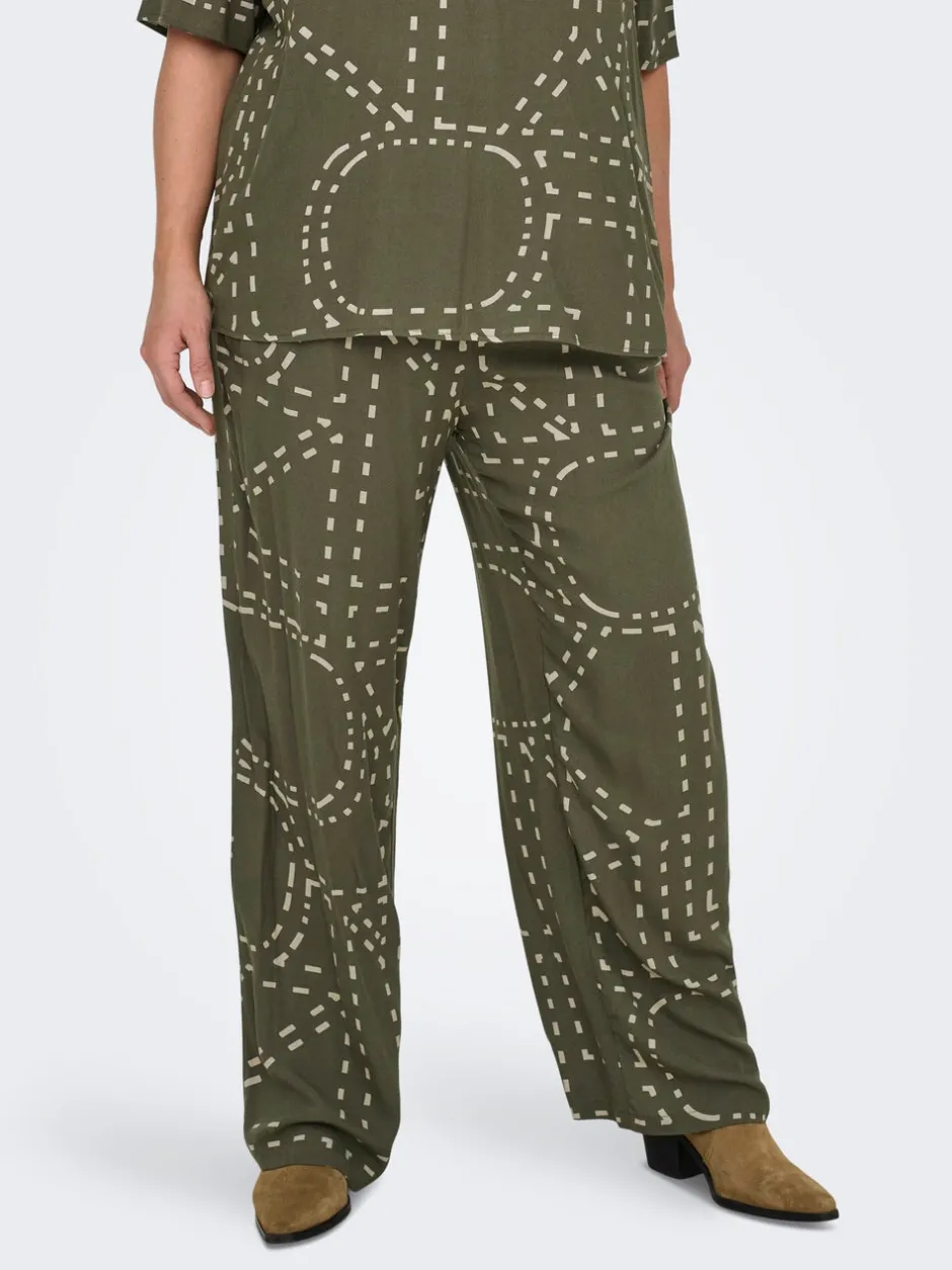 Hot CARPHOEBE Regular fit Bukser i wide fit Dame Bukser