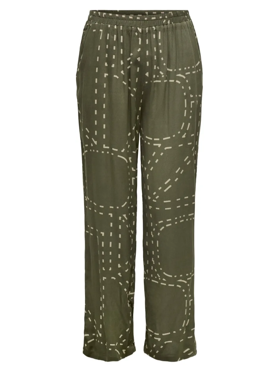 Hot CARPHOEBE Regular fit Bukser i wide fit Dame Bukser