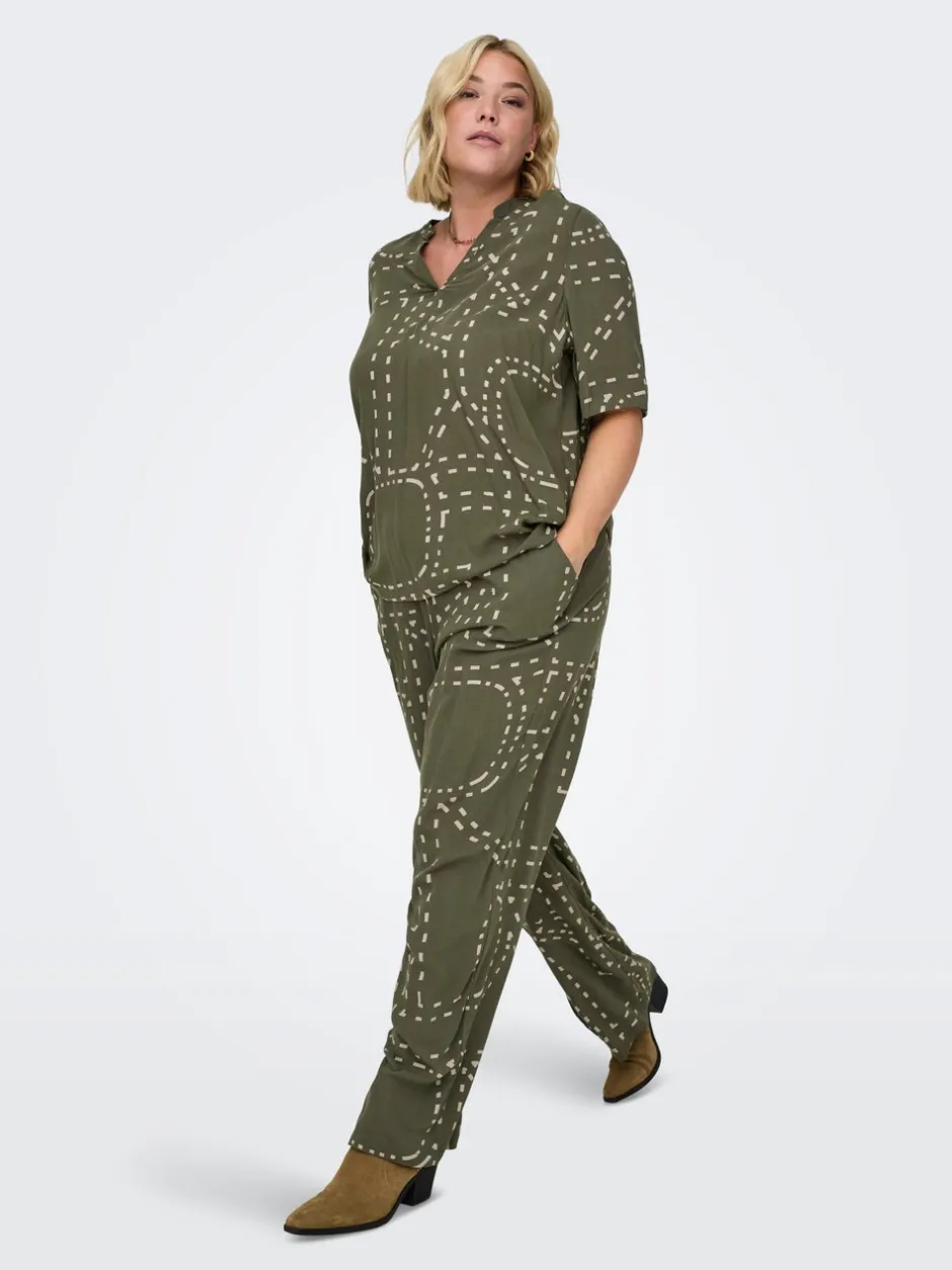 Hot CARPHOEBE Regular fit Bukser i wide fit Dame Bukser