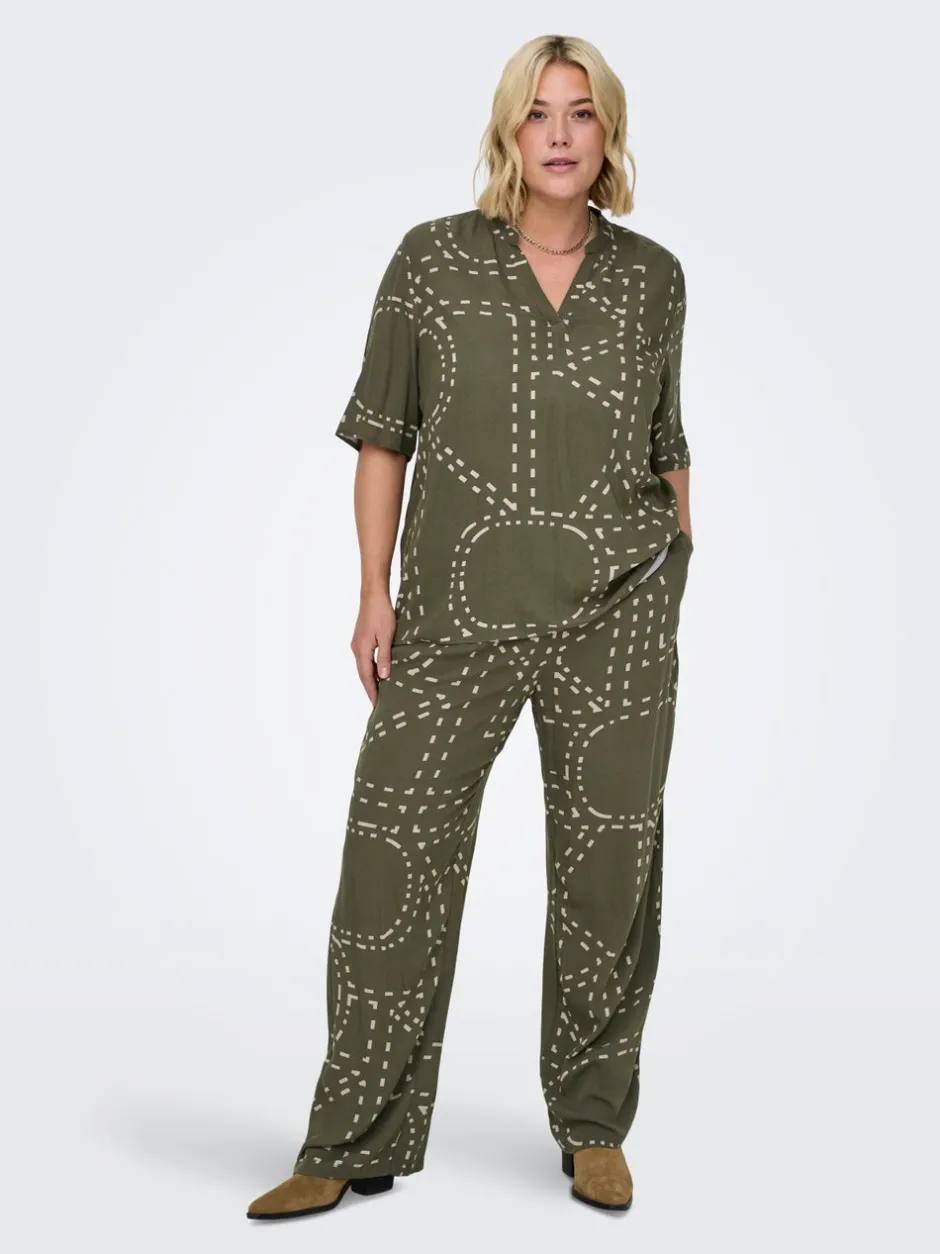 Hot CARPHOEBE Regular fit Bukser i wide fit Dame Bukser
