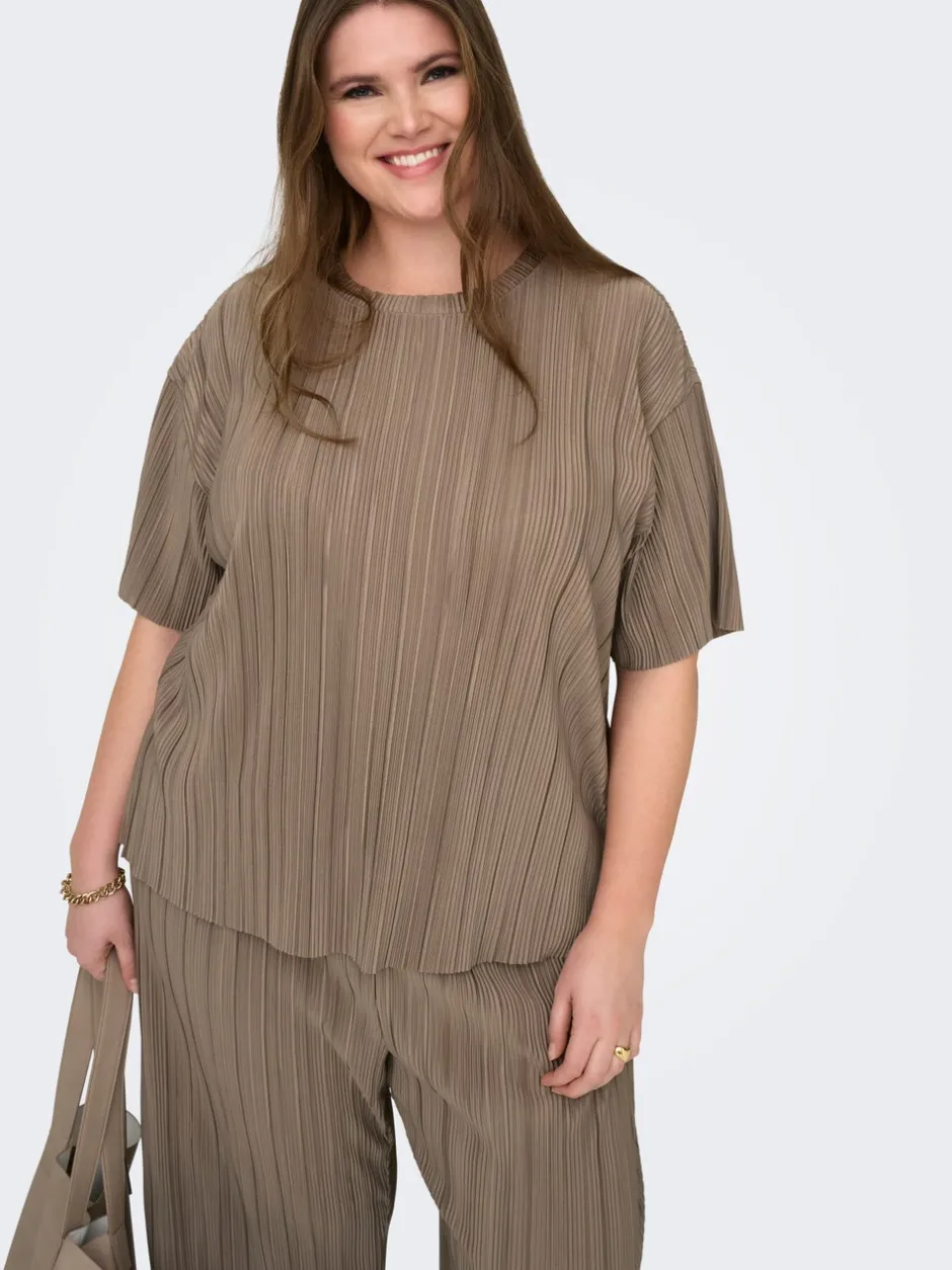 New CARRAVENNA Plisseret top Dame Toppe