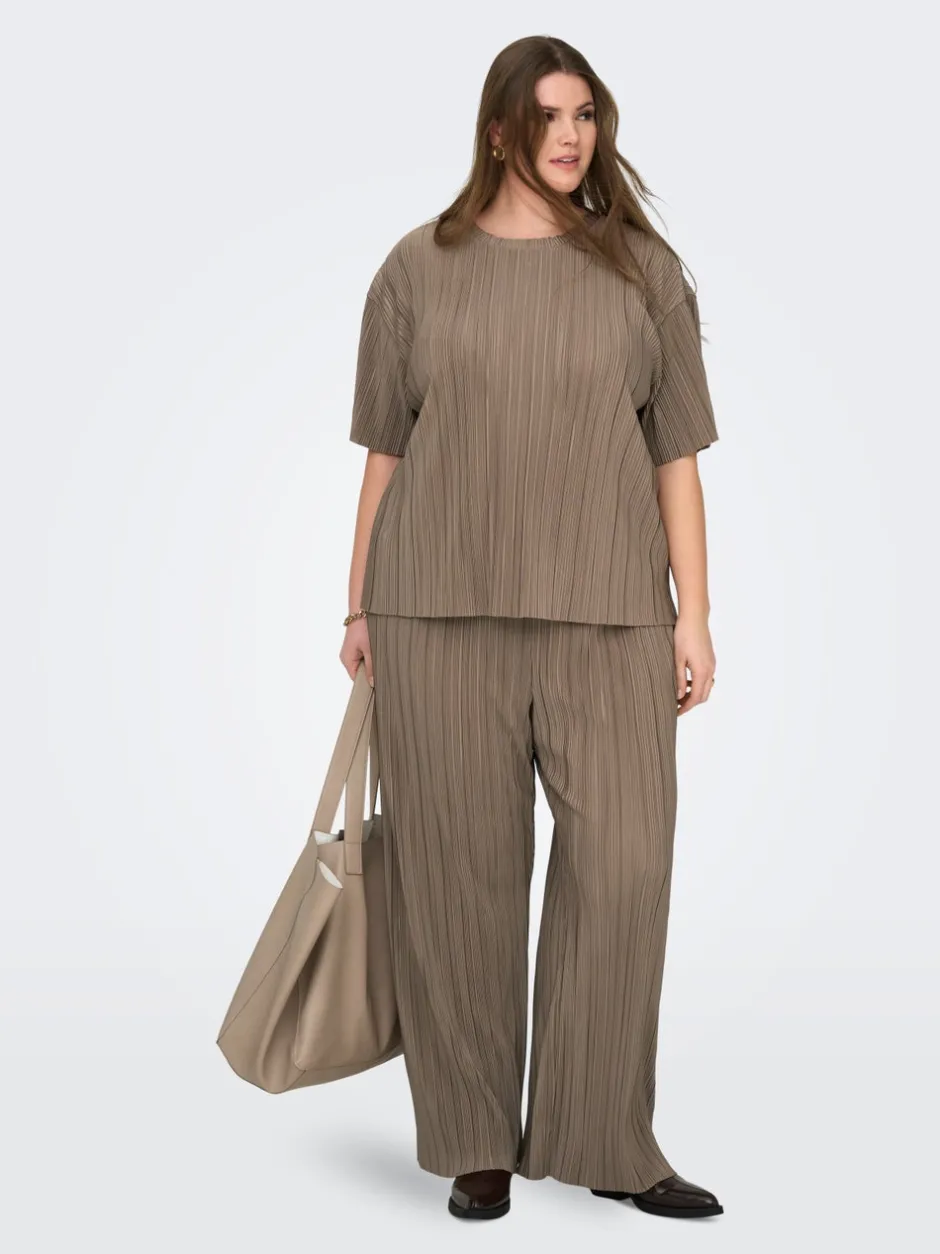 Hot CARRAVENNA Regular fit Plisserede bukser Dame Bukser