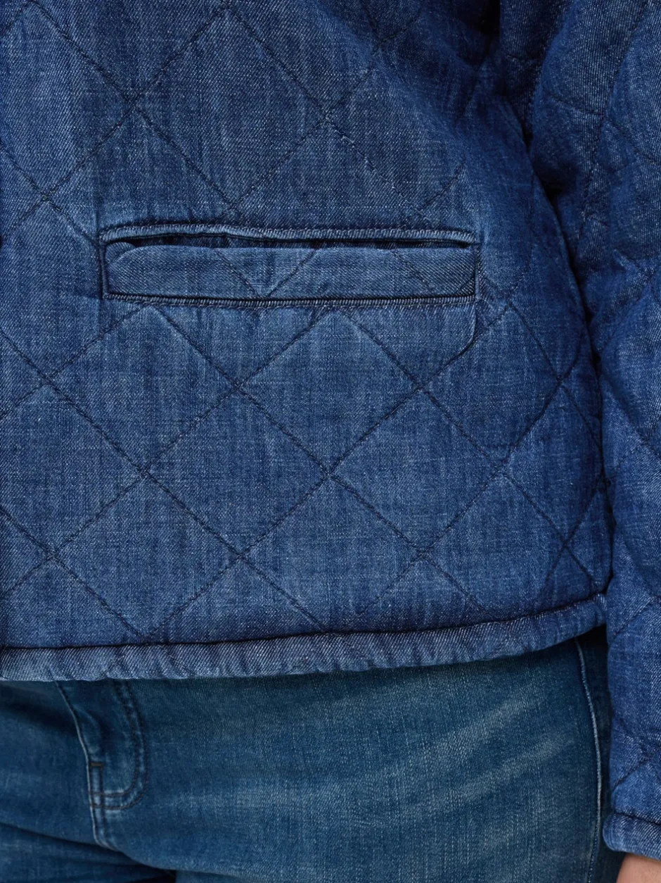 Sale CARROSA Quiltet jakke Dame Jakker Og Frakker|Double Denim