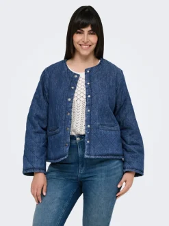 Sale CARROSA Quiltet jakke Dame Jakker Og Frakker|Double Denim