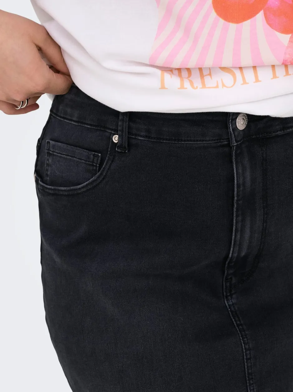 CARROSE Denim Denim-nederdel Midinederdel Dame Nederdele|Double Denim