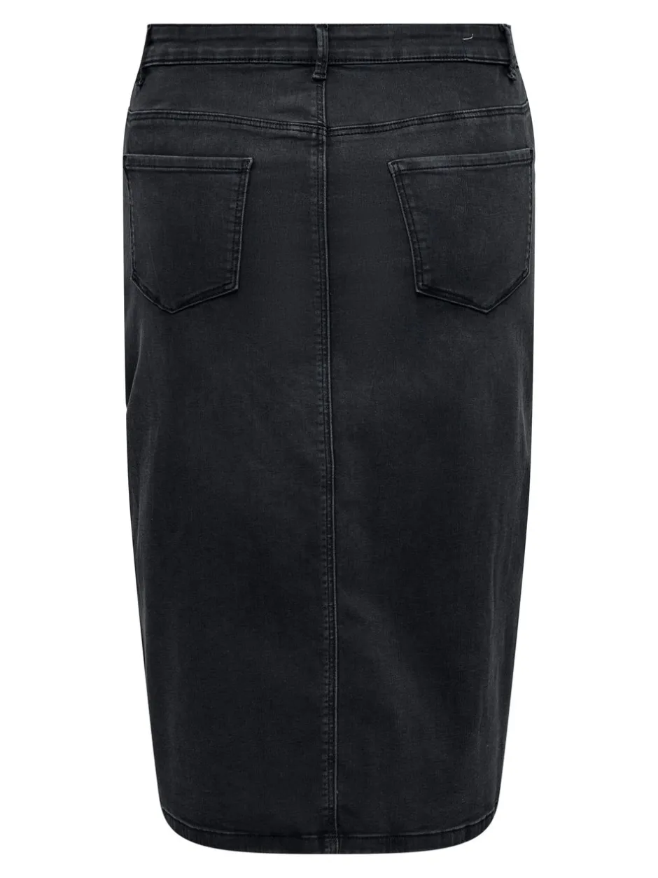 CARROSE Denim Denim-nederdel Midinederdel Dame Nederdele|Double Denim