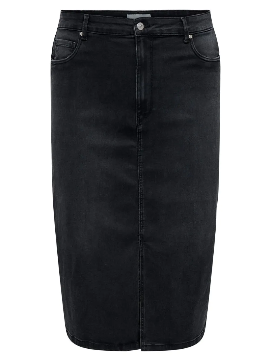 CARROSE Denim Denim-nederdel Midinederdel Dame Nederdele|Double Denim