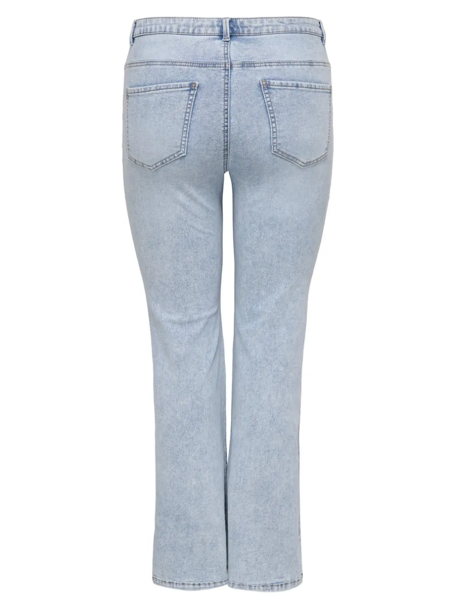 Best CARROSE Høj talje Retro flared fit Jeans Dame Jeans|Jeans