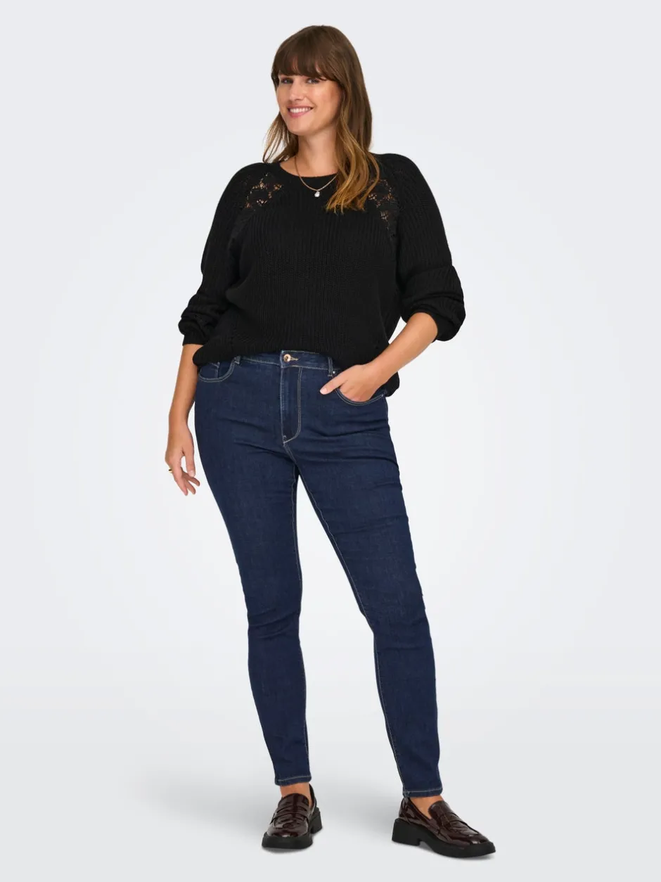 Hot CARROSE Høj talje Skinny fit Jeans Dame Jeans|Jeans