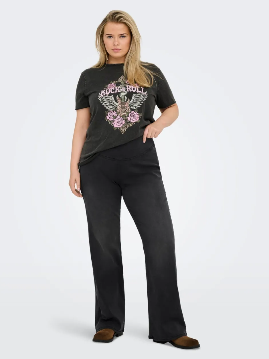 Outlet CARROYAL Mellemhøj talje Flared fit Jeans Dame Jeans|Jeans