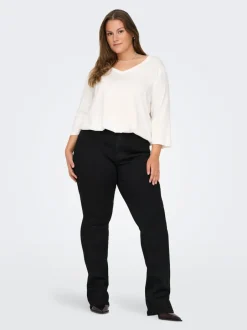 Hot CARSALLY Høj talje Flared fit Jeans Dame Jeans|Jeans