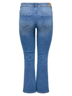 Discount CARSALLY Mellemhøj talje Flared fit Jeans Dame Jeans|Jeans