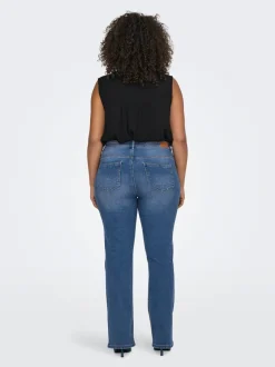 Discount CARSALLY Mellemhøj talje Flared fit Jeans Dame Jeans|Jeans