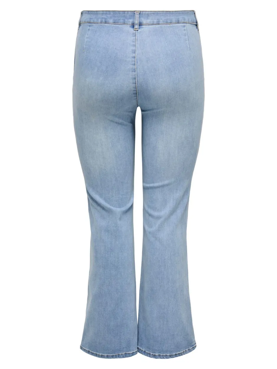Clearance CARSALLY Mellemhøj talje Flared fit Jeans Dame Jeans|Jeans