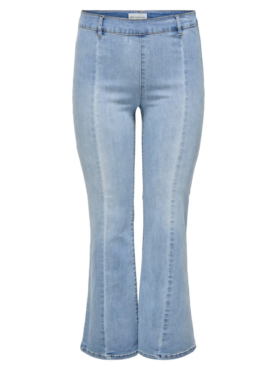 Clearance CARSALLY Mellemhøj talje Flared fit Jeans Dame Jeans|Jeans