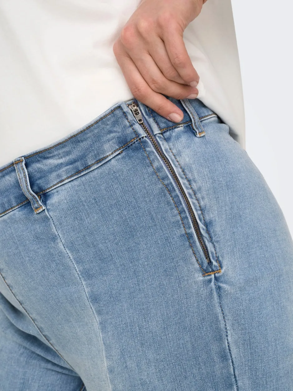 Clearance CARSALLY Mellemhøj talje Flared fit Jeans Dame Jeans|Jeans