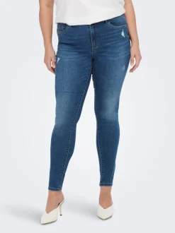 Clearance CARSALLY Mellemhøj talje Skinny fit Jeans Dame Jeans|Jeans