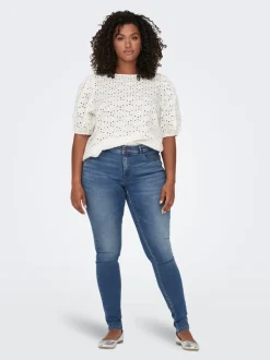 Outlet CARSALLY Mellemhøj talje Skinny fit Jeans Dame Jeans|Jeans