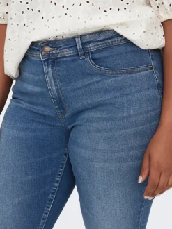 Outlet CARSALLY Mellemhøj talje Skinny fit Jeans Dame Jeans|Jeans