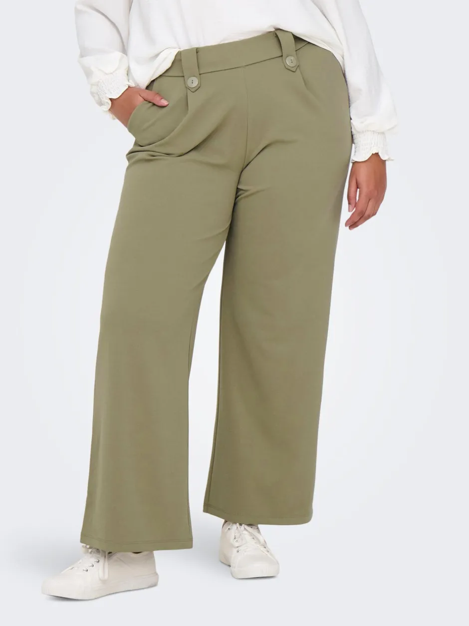 Online CARSANIA Regular fit Bukser i wide fit Dame Bukser