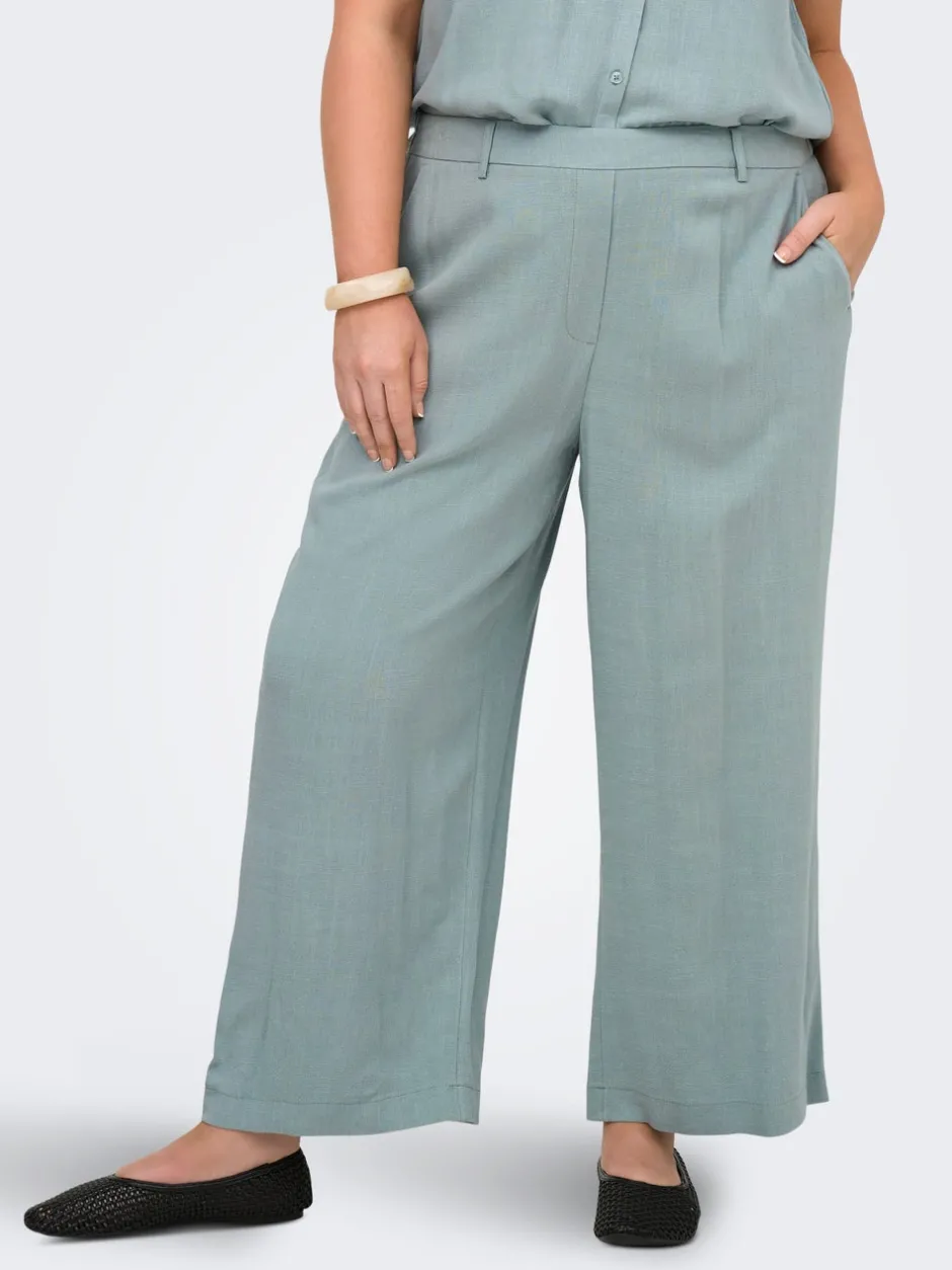 CARSIESTA Cropped fit Hør Culottebukser Dame Bukser
