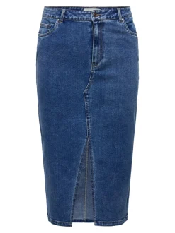 Best CARSIRI Nederdel Midinederdel Dame Nederdele|Double Denim