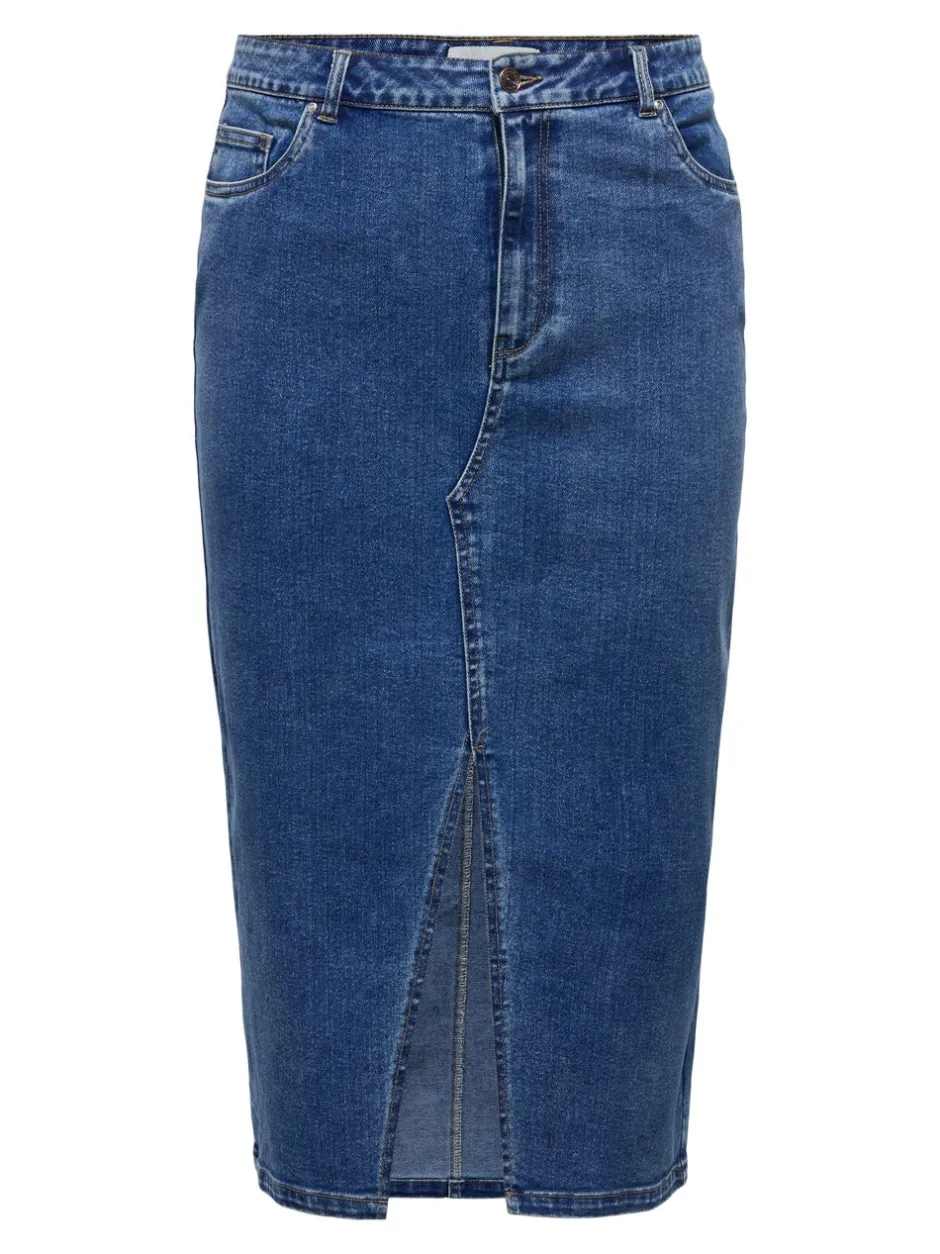 Best CARSIRI Nederdel Midinederdel Dame Nederdele|Double Denim