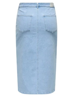 Clearance CARSIRI Nederdel Midinederdel Dame Nederdele|Double Denim