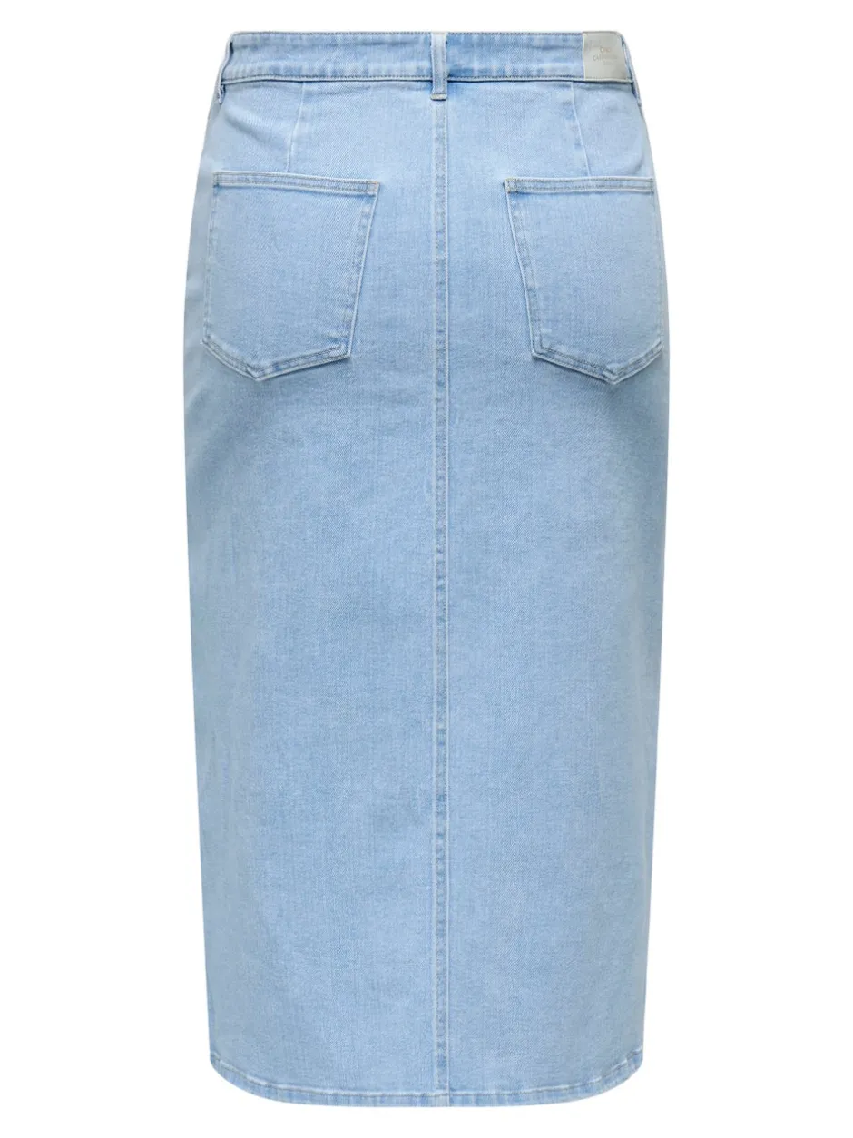 Clearance CARSIRI Nederdel Midinederdel Dame Nederdele|Double Denim