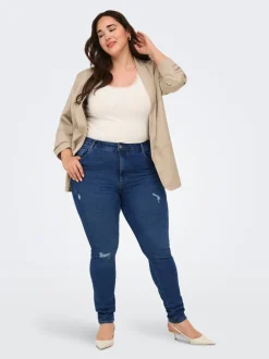 Hot CARSNOW Høj talje Skinny fit Jeans Dame Jeans|Jeans