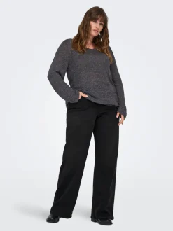 Sale CARSNOW Høj talje Wide leg fit Jeans Dame Jeans|Jeans