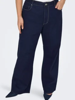 Online CARSNOW Høj talje Wide leg fit Jeans Dame Jeans|Jeans