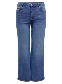 Hot CARSNOW Høj talje Wide leg fit Jeans Dame Jeans|Jeans