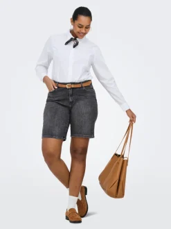 Sale CARSONNY Høj talje Regular fit Denim-shorts Dame Shorts