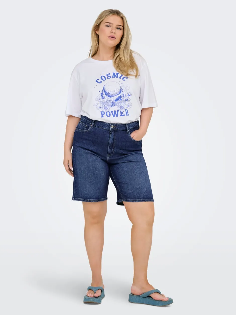 Hot CARSONNY Høj talje Regular fit Denim-shorts Dame Shorts