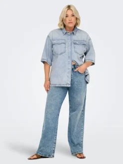 Discount CARSOPHIE Denim-skjorte Dame Double Denim|Skjorter