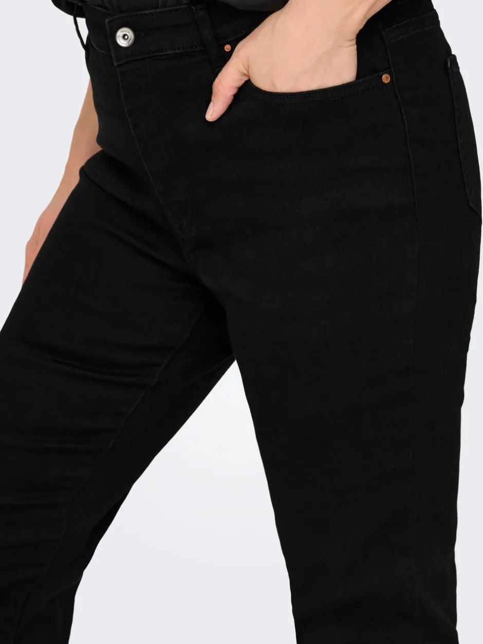 Clearance CARSUI Mellemhøj talje Slim fit Jeans Dame Jeans|Jeans