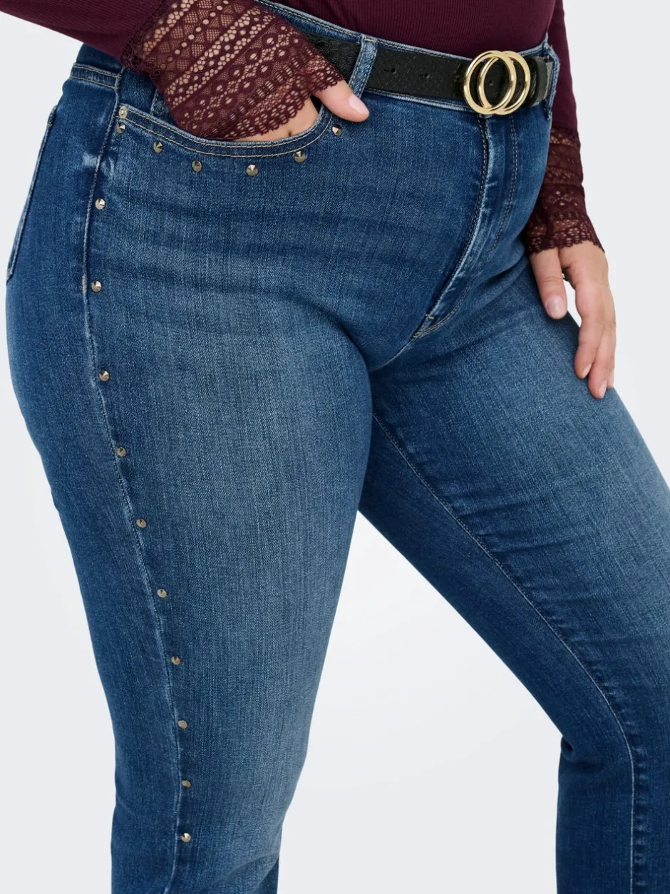 Best CARSUI Mellemhøj talje Slim fit Ankellængde Jeans Dame Jeans|Jeans