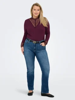 Best CARSUI Mellemhøj talje Slim fit Ankellængde Jeans Dame Jeans|Jeans