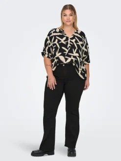 CARTHUNDER Mellemhøj talje Flared fit Jeans Dame Jeans|Jeans