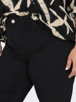 CARTHUNDER Mellemhøj talje Flared fit Jeans Dame Jeans|Jeans