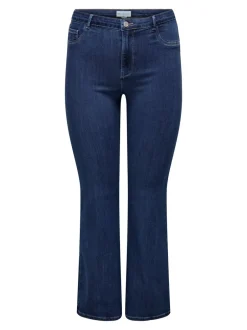 CARTHUNDER Mellemhøj talje Flared fit Jeans Dame Jeans|Jeans