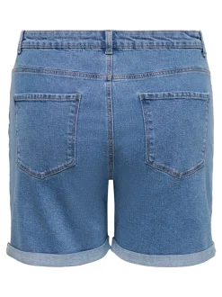 Best CARVEGA Høj talje Regular fit Denim-shorts Dame Shorts