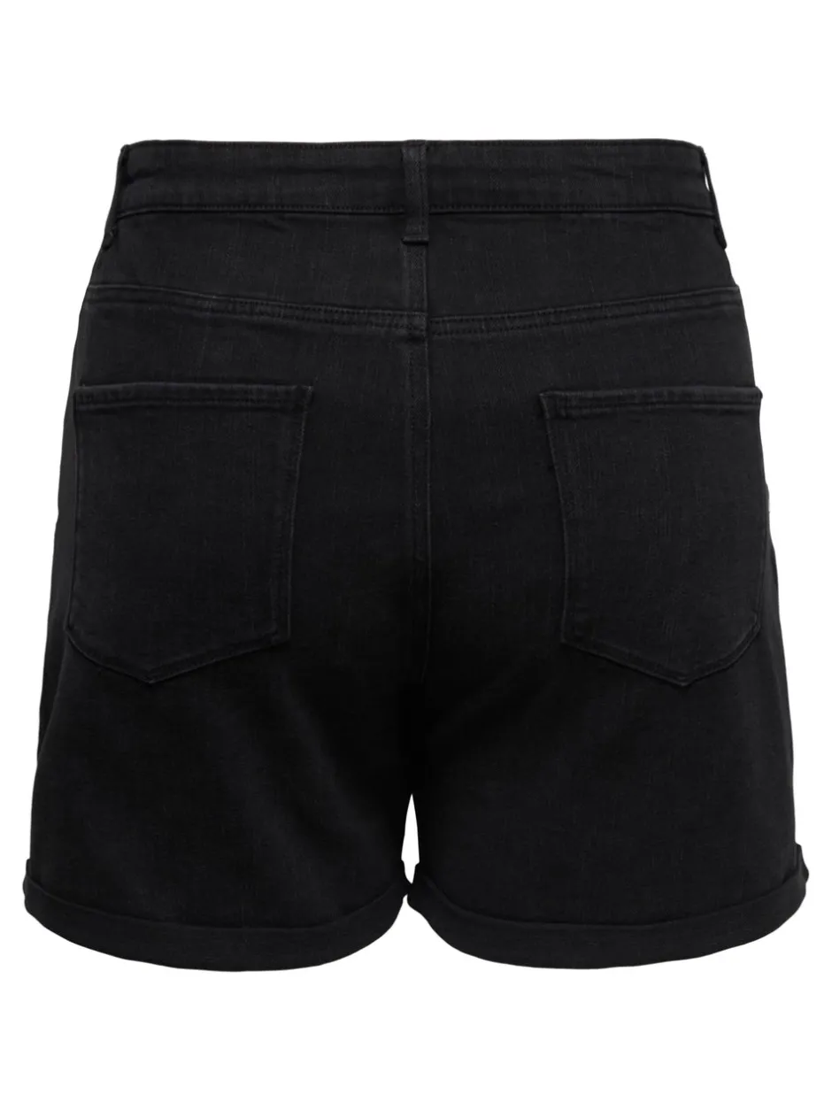 Best CARVEGA Høj talje Regular fit Denim-shorts Dame Shorts
