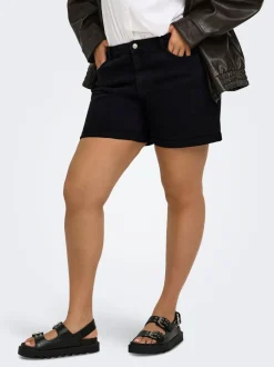 Best CARVEGA Høj talje Regular fit Denim-shorts Dame Shorts